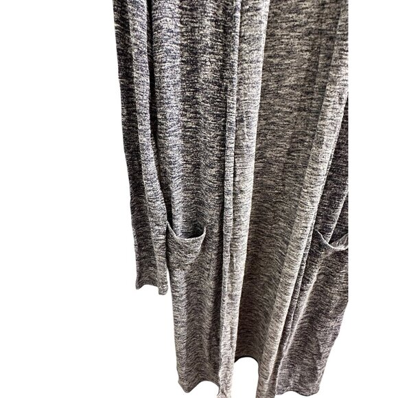 ✌️ 2/$40 ✌️ White House Black Market Long Open Front Cardigan, Pockets Sz M - Picture 2 of 7